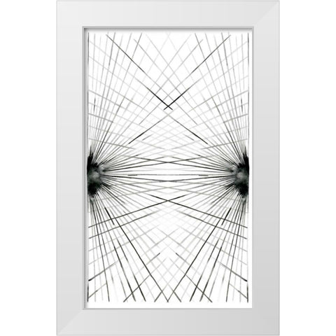 Rays III White Modern Wood Framed Art Print by Popp, Grace