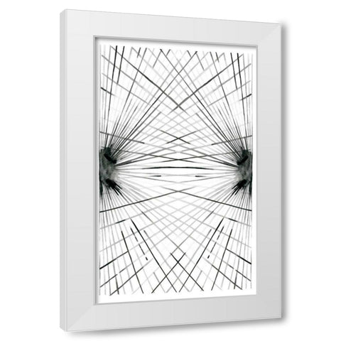 Rays IV White Modern Wood Framed Art Print by Popp, Grace
