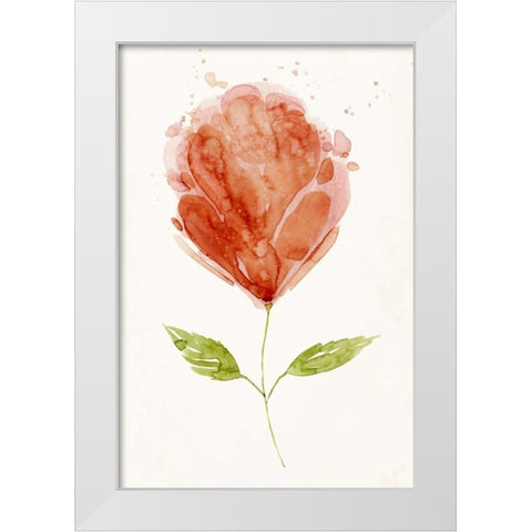 Boom Bloom I White Modern Wood Framed Art Print by Popp, Grace