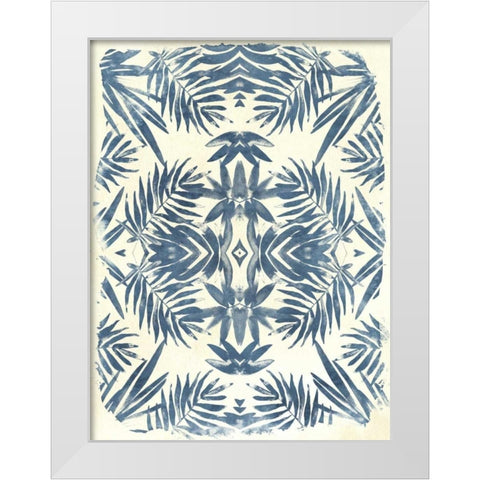 Tropical Kaleidoscope I White Modern Wood Framed Art Print by Vess, June Erica