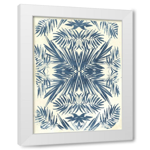 Tropical Kaleidoscope II White Modern Wood Framed Art Print by Vess, June Erica