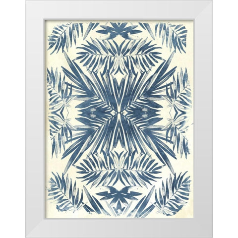 Tropical Kaleidoscope II White Modern Wood Framed Art Print by Vess, June Erica