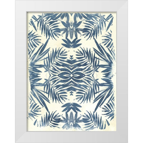 Tropical Kaleidoscope III White Modern Wood Framed Art Print by Vess, June Erica