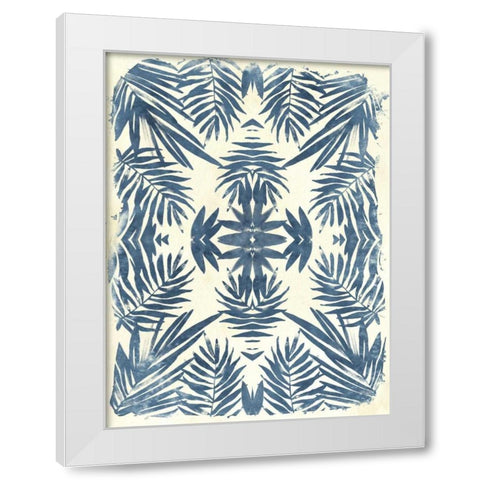 Tropical Kaleidoscope IV White Modern Wood Framed Art Print by Vess, June Erica