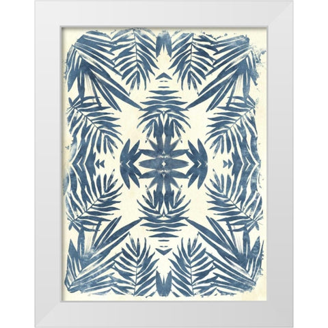 Tropical Kaleidoscope IV White Modern Wood Framed Art Print by Vess, June Erica