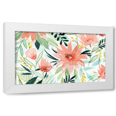 Tropical Drift I White Modern Wood Framed Art Print by Popp, Grace