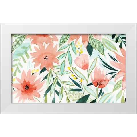 Tropical Drift III White Modern Wood Framed Art Print by Popp, Grace