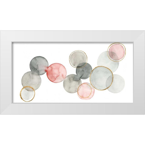Gilded Spheres I White Modern Wood Framed Art Print by Popp, Grace