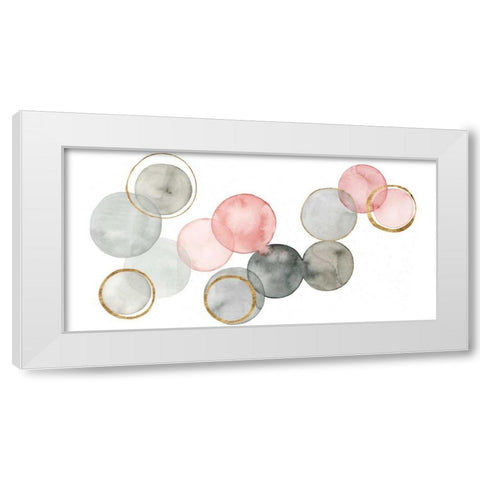 Gilded Spheres II White Modern Wood Framed Art Print by Popp, Grace