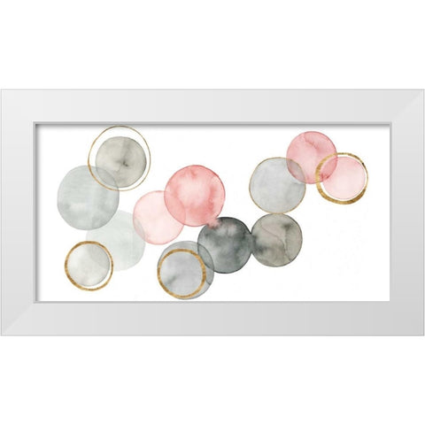 Gilded Spheres II White Modern Wood Framed Art Print by Popp, Grace