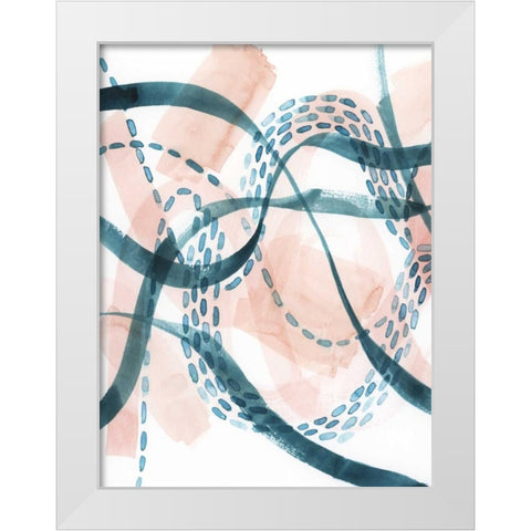 Ripple Flux I White Modern Wood Framed Art Print by Popp, Grace