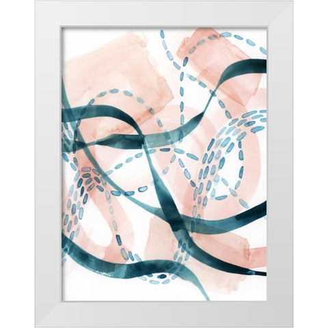Ripple Flux II White Modern Wood Framed Art Print by Popp, Grace