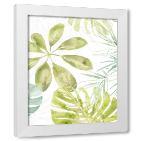 Island Medley II White Modern Wood Framed Art Print by Vess, June Erica