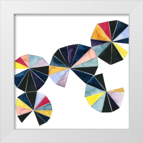 Pinwheel Bright I White Modern Wood Framed Art Print by Popp, Grace