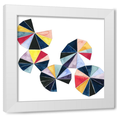 Pinwheel Bright II White Modern Wood Framed Art Print by Popp, Grace