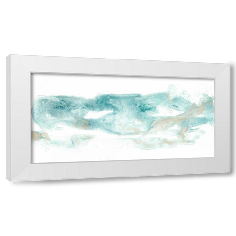 Coastal Inlet I White Modern Wood Framed Art Print by Vess, June Erica