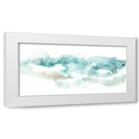 Coastal Inlet II White Modern Wood Framed Art Print by Vess, June Erica