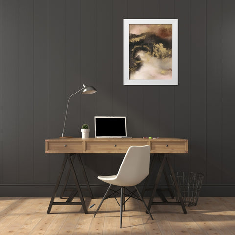 Mountain Seasons III White Modern Wood Framed Art Print by Combs, Joyce