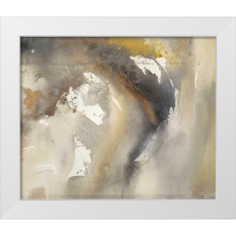 Waves in Motion I White Modern Wood Framed Art Print by Combs, Joyce