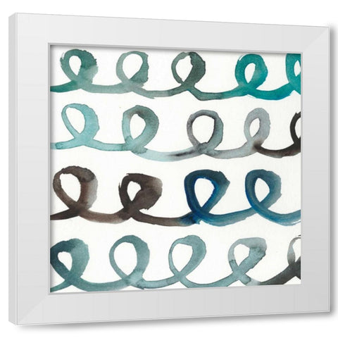 La Mer II White Modern Wood Framed Art Print by Zarris, Chariklia