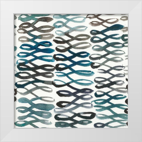 La Mer IV White Modern Wood Framed Art Print by Zarris, Chariklia