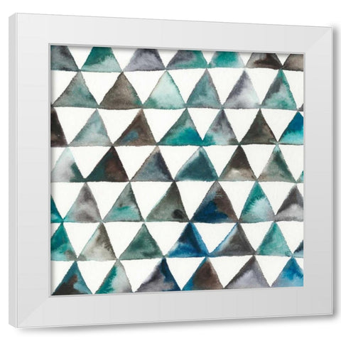 La Mer V White Modern Wood Framed Art Print by Zarris, Chariklia