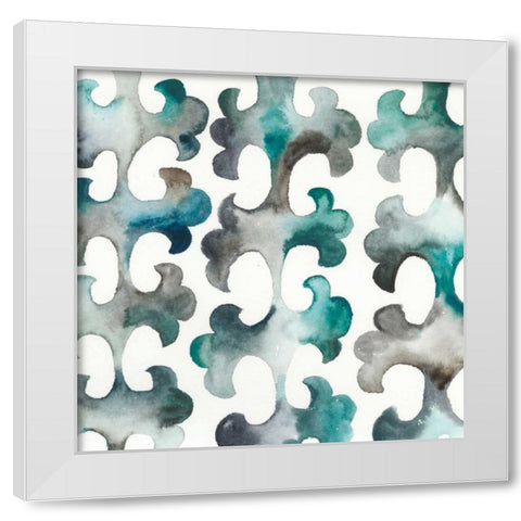 La Mer VIII White Modern Wood Framed Art Print by Zarris, Chariklia