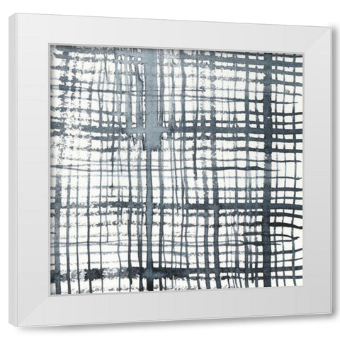 Stylus I White Modern Wood Framed Art Print by Zarris, Chariklia