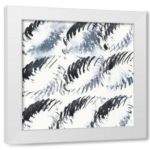 Stylus III White Modern Wood Framed Art Print by Zarris, Chariklia