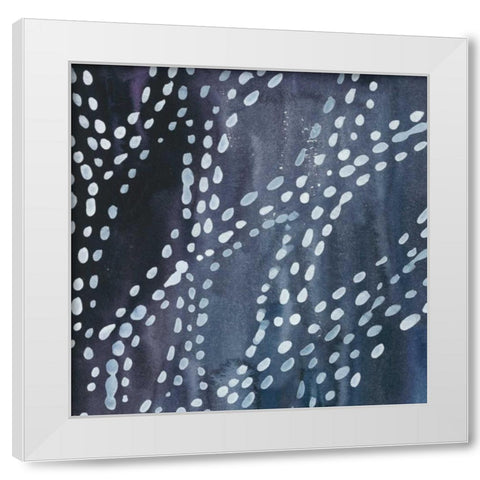 Stylus IV White Modern Wood Framed Art Print by Zarris, Chariklia