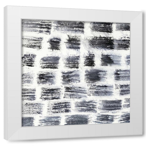 Stylus V White Modern Wood Framed Art Print by Zarris, Chariklia