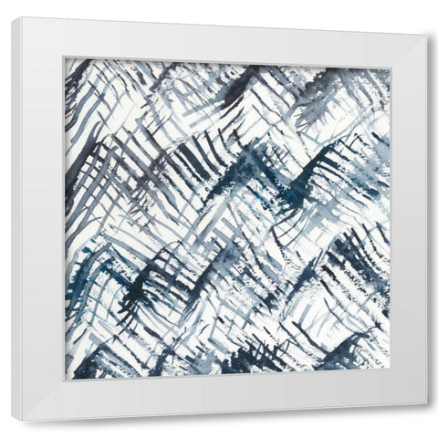 Stylus IX White Modern Wood Framed Art Print by Zarris, Chariklia