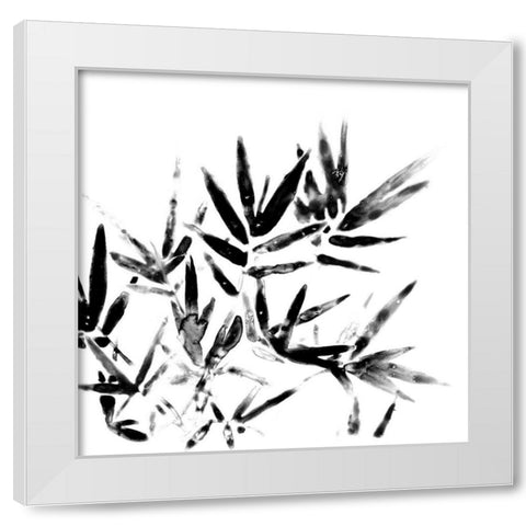 Monochrome Tropic VIII White Modern Wood Framed Art Print by Vess, June Erica