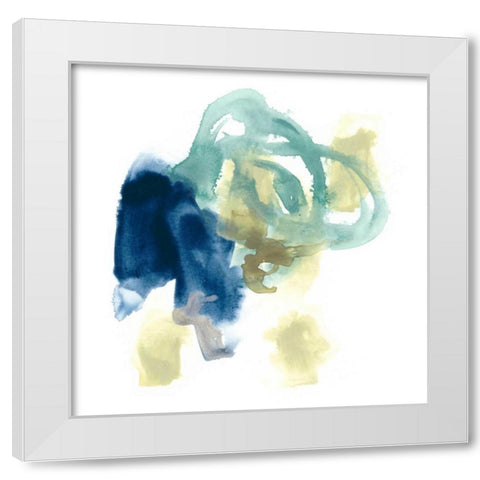 Integral Motion III White Modern Wood Framed Art Print by Vess, June Erica