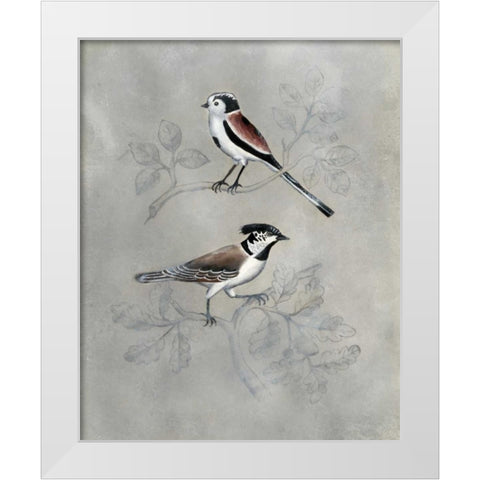 Silvered Aviary IV White Modern Wood Framed Art Print by McCavitt, Naomi