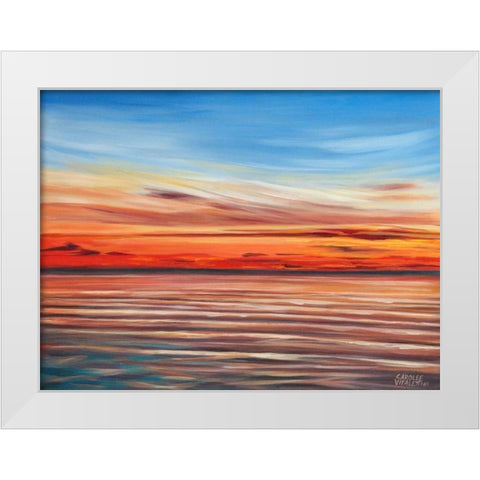 Tranquil Sky II White Modern Wood Framed Art Print by Vitaletti, Carolee