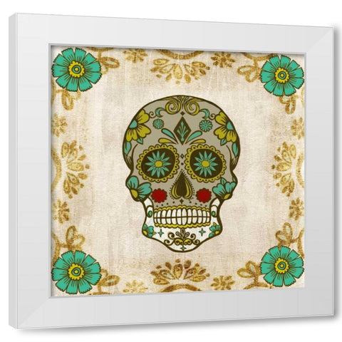 Day of the Dead I White Modern Wood Framed Art Print by Popp, Grace