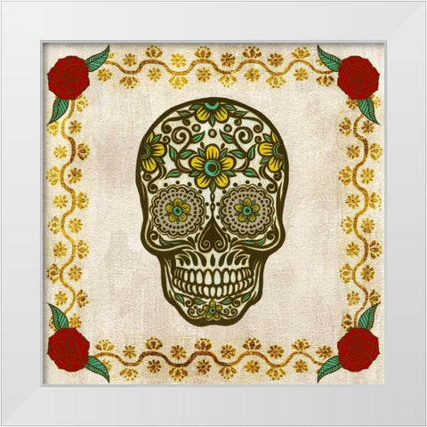 Day of the Dead II White Modern Wood Framed Art Print by Popp, Grace
