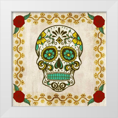 Day of the Dead IV White Modern Wood Framed Art Print by Popp, Grace