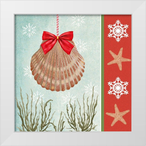 Christmas Coastal I White Modern Wood Framed Art Print by Reynolds, Jade