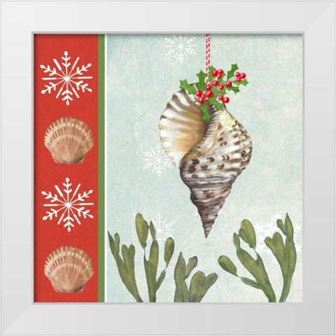 Christmas Coastal II White Modern Wood Framed Art Print by Reynolds, Jade