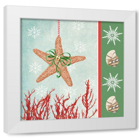 Christmas Coastal III White Modern Wood Framed Art Print by Reynolds, Jade