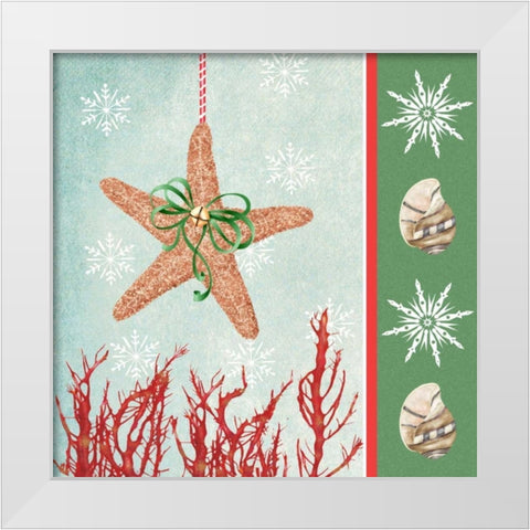 Christmas Coastal III White Modern Wood Framed Art Print by Reynolds, Jade