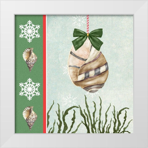 Christmas Coastal IV White Modern Wood Framed Art Print by Reynolds, Jade