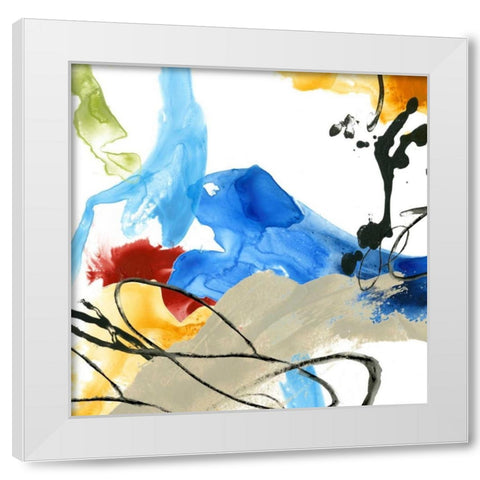 Formulation I White Modern Wood Framed Art Print by Vess, June Erica
