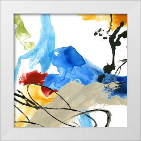 Formulation I White Modern Wood Framed Art Print by Vess, June Erica