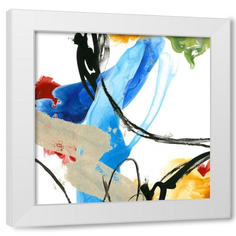 Formulation II White Modern Wood Framed Art Print by Vess, June Erica