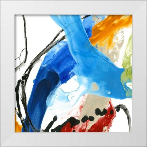 Formulation III White Modern Wood Framed Art Print by Vess, June Erica