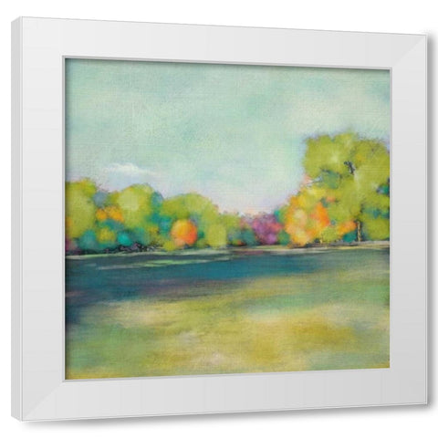 Parkview I White Modern Wood Framed Art Print by Zarris, Chariklia