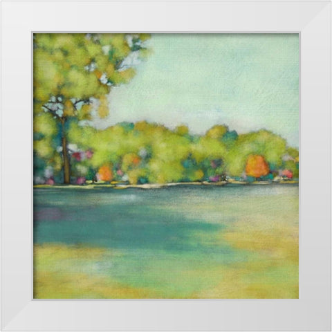 Parkview II White Modern Wood Framed Art Print by Zarris, Chariklia